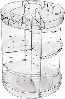 JessLab Makeup Organizer 360 Degree Rotating Organizer Carousel - Clear  • $24.99