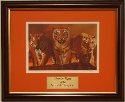 Clemson Tigers Football 2018 National Champions Framed Print Dabo Swinney Trevor • $29.99