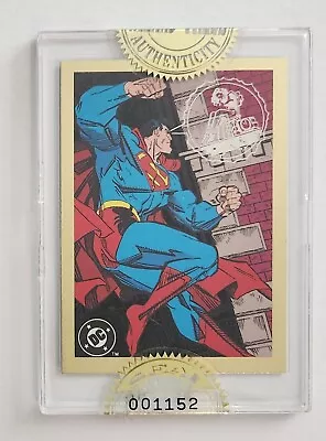 Wizard Press Gold Promo Card Encased Superman The Man Of Steel Seal #001152 • $9.99