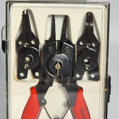 Michigan Industrial Tools #3578 5 Piece Snap Ring Pliers Set Red • $15.71