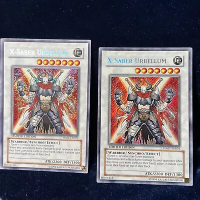 X-Saber Urbellum HA01-EN025 Secret Rare Yugioh Card 2 • $11.99