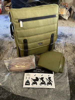 Brand New ICandy Peach 7 Changing Bag Rucksack In Olive Green RRP £165 • £69