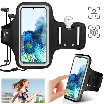 Running Armband Outdoor Phone Holder Bag Sports Gym Jogging Arm Band Wrist Pouch • $20.89