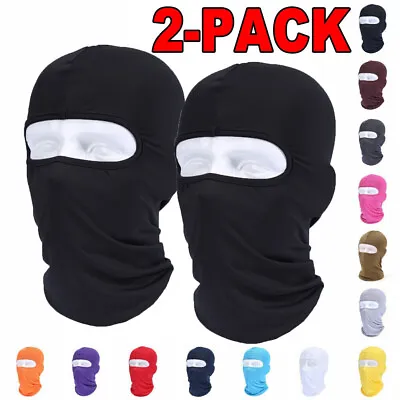 $8.99 • Buy 2-PACK Balaclava Full Face Mask  UV Protector For Outdoor Ski Motorcycle Cycling