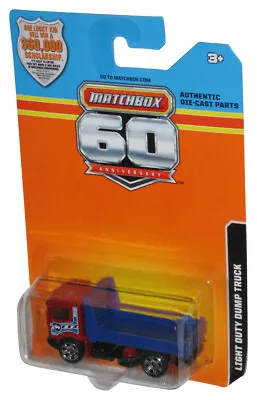 Matchbox 60th Light Duty Dump Truck (2012) Mattel Red & Blue Construction Toy • $10.98