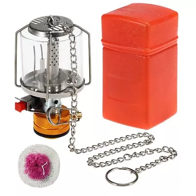 Gas Lantern Hanging Lamp Light Piezo Ignition Gas Outdoor Camping Tent Lamp Tool • £16.63