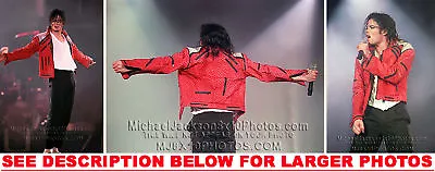 MICHAEL JACKSON BEAT IT ONSTAGE (3) RARE 8x10 PHOTOS • $23.97