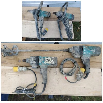 £39.99 • Buy 1 X MAKITA UT120 110v PLASTER MIXER DRILL + Site Ready + Pictures- 5 Available 