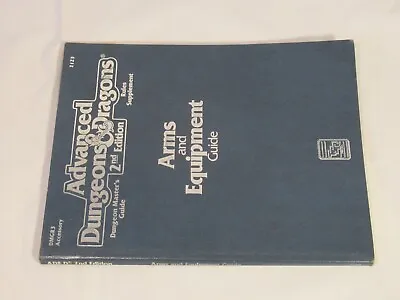 TSR Advanced Dungeons & Dragons - Arms And Equipment Guide - DMGR3 - 2123 AD&D • $23