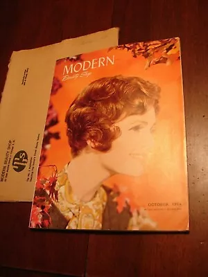 VTG MODERN BEAUTY SHOP Magazine Oct 1964 W/ Poster Ruffle Rise Little Flip-Up • $14.99