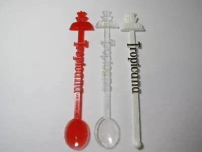 3 Vintage Swizzle Sticks Spoons Las Vegas Tropicana Hotel Casino Lot C2346 • $8.81