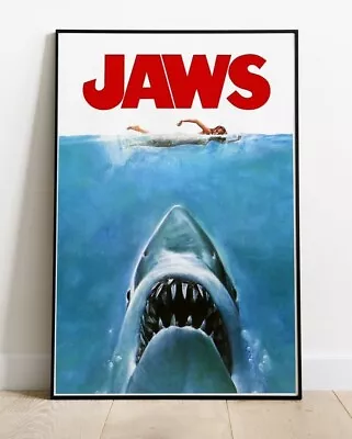 JAWS REPRO Movie Film Poster 36'' By 24'' (similar To A1 ) • £11.99