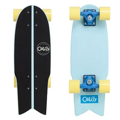 Cal 7 Fishtail Deck 22-inch Mini Cruiser Skateboard (Glory) • $49.99