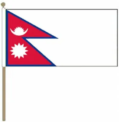 £3.99 • Buy Nepal (9  X 6 ) Hand Waving Flag