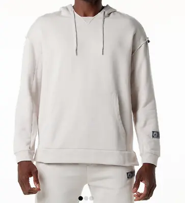 NEW Alphalete  MEN Heavyweight Washed Terry Hoodie Moonstone  SIZE S /RG19/12 • $49.99