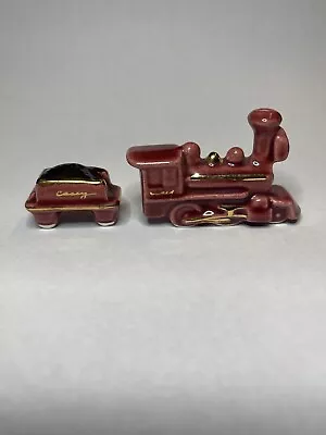 Vintage Arcadia Miniature Train & Coal Car Salt And Pepper Shakers • $25