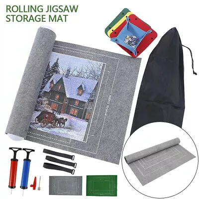 £8.09 • Buy Puzzle Roll Up Mat Jigsaw Storage Felt Mat, Jigroll Up To 1500/3000 Pieces ·