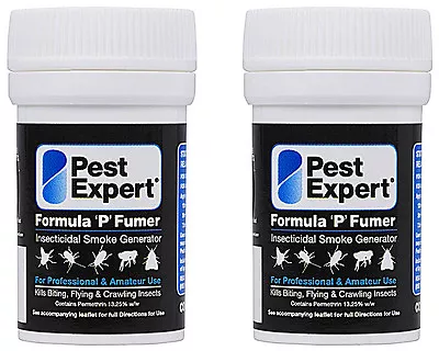 2x Pest Expert® Flea Fumer Fogger House Treatment (3.5g) Kills Cat / Dog Fleas • £9.95