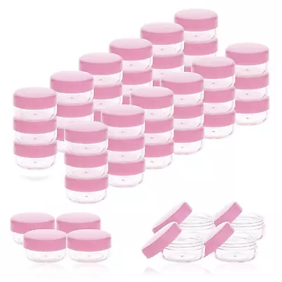 ZEJIA 5Gram Cosmetic Containers 50pcs Sample Jars Tiny Makeup Pink  • $18.41