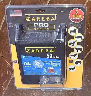 ZAREBA Pro Series 50 Miles Low Impedance Electric Fence Controller #EAC50M-Z • $159.99
