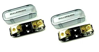 2pc 4 OR 8 Gauge GOLD Mini ANL Fuse Holder Marine Grade Input & Output 12v Cover • $11.99