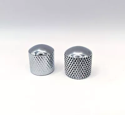 2 X Metal Telecaster Guitar Style Volume Tone Control Knob Solid Shaft Pots UK • £6.99