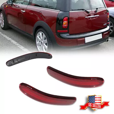 L&R Red Lens Rear Bumper Reflector Lights For 2008-2014 Mini Cooper Clubman R55 • $19.99