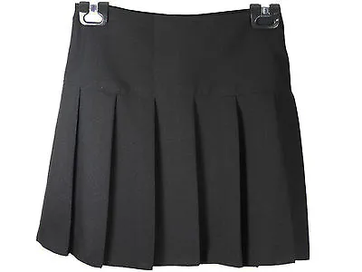 UK Ladies Children Girls Britini Back Zip Uniform Skirt Pleated Back To School  • £7.99