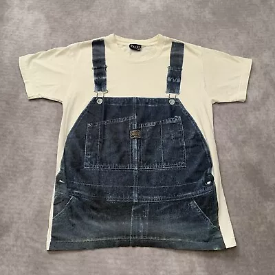 Vintage 2009 Volcom Vee Haw Tradeshow Shirt Size S Overalls Surf Skate AOP       • $21.50