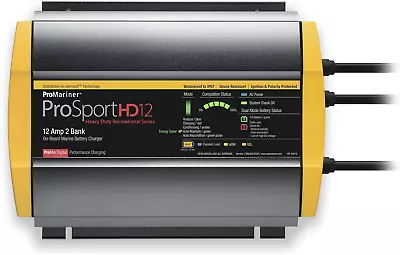 44012 Prosport HD Waterproof Marine Battery Charger 12 Amp 2 Bank • $248.99