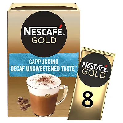 £12.87 • Buy Nescafe Gold Cappuccino Decaf Unsweetened Instant Coffee 3 X 8 Sachets