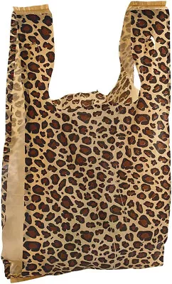Plastic Bags Shopping 500 Leopard Supermarket Size T-Shirt Retail 11 ½ X 6 X 21” • $45.99