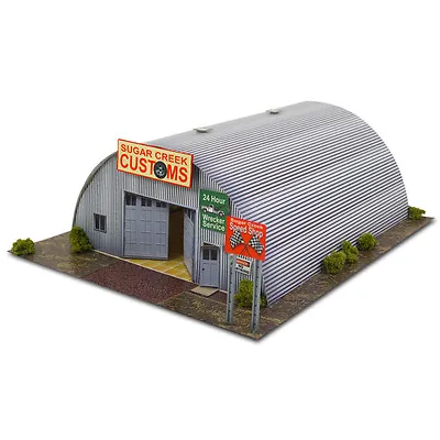 1/64 Scale Quonset Hut Photo Real Scale Building Kit Miniature Scenery HotWheels • $11.94