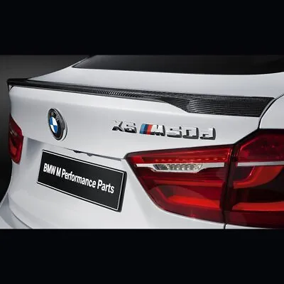 Fit Bmw X6 X6m F16 M-style Real Carbon Fiber Rear Trunk Duck Spoiler Lid Wing • $123.99