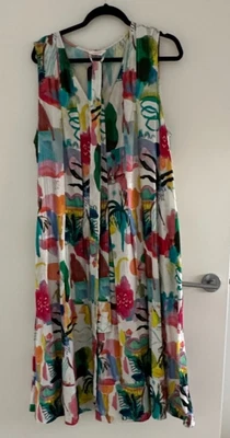 $80 • Buy GORMAN X Becky Blair Shadow Pattern Dress Size 16 EUC