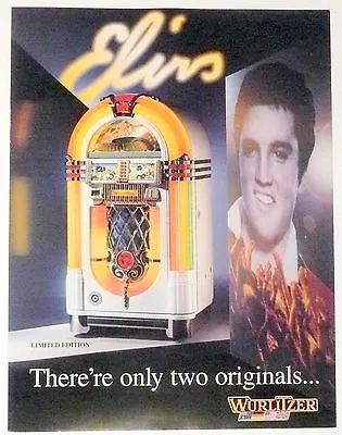 NewOldStock **  LIMITED EDITION WURLTIZER DEALERSHIP ELVIS PRESLEY JUKEBOX PAGE • $10