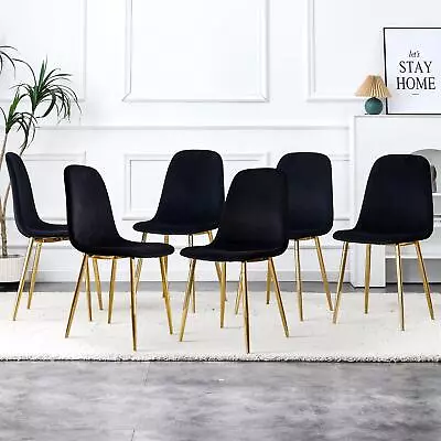 6 Modern Medieval Dining Chairs Set Cushioned Side Chairs • $289.08