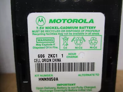 Battery  MOTOROLA  Radio  HNN9050A • $30