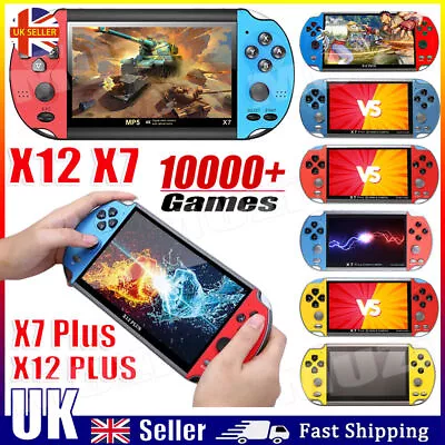X12 Plus X12 X7 Game Consoles Retro Handheld Bulit In 10000 Games Video Console  • £30.70