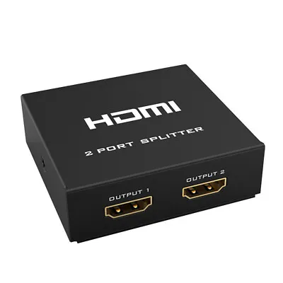 1x2 2-Port 4K HDMI Video Splitter Amplifier Repeater Box Hub HDR UHD 1-In 2-Out • $12.30