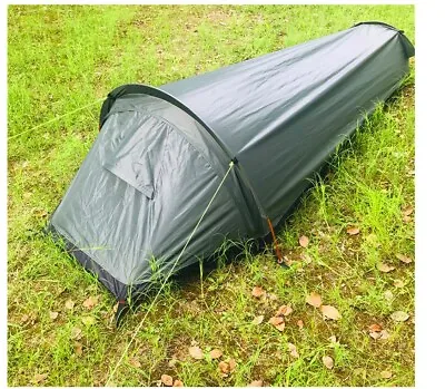 Small Lightweight 1 One Man Person Camo Army Military Hiking Bivy Sack Camp Tent • $217.79