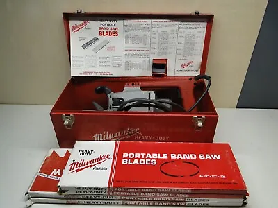 Milwaukee 6226 Heavy Duty Portable Variable Speed Band Saw W/Case & 4 Blades • $279.99