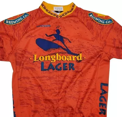 Kona Brewing Longboard Lager LG Canari Cycling Jersey 1/2 Zip Beer Hawaii Surf • $24