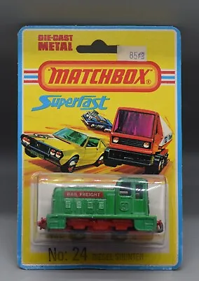 1970s Vintage Lesney MATCHBOX Superfast #24 Diesel Shunter SEALED Toy MOC Train • $10