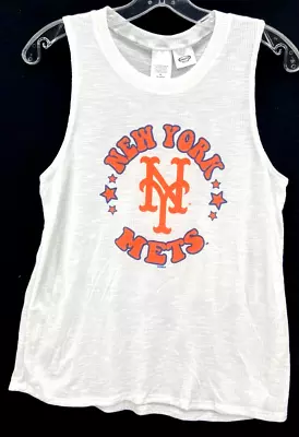 NEW New York Mets MLB Concepts Sport Light Weight Tank Top White Shirt Womens M • $16.99