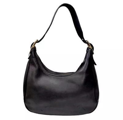 Coach Vintage Legacy Black Leather Shoulder Hobo Bag Handbag Purse • $75