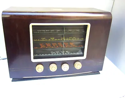 Vintage  HMV 1121  His Master's Voice 1950 VALVE Radio GB.Wooden Case Working • $460