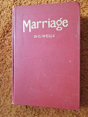 MARRIAGE By H.G. Wells 1912 Duffield & Co Red Vintage Hardcover 1st US Ed VGood  • $9.99