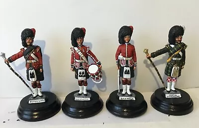 Stadden Type Figures X4 Highlanders Drum Major Drummer Pte 60mm Metal • £80