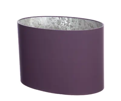 £25.30 • Buy Handmade Mauve Purple Oval Lampshade With Silver Lining